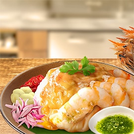 泰式蝦仁配香辣海鮮沾醬