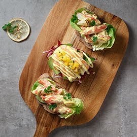 亞拉斯加蟹肉沙律裸麥包