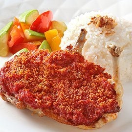 椰香蕃茄烤春雞