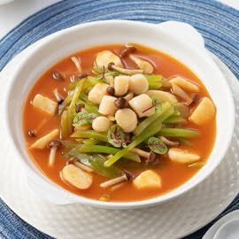 蕃茄濃湯浸萵筍帶子 蕃茄濃湯浸萵筍帶子
