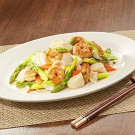 蘆荀百合炒雙鮮