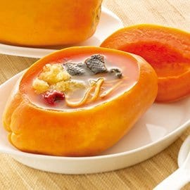 蟲草花燉木瓜 蟲草花燉木瓜