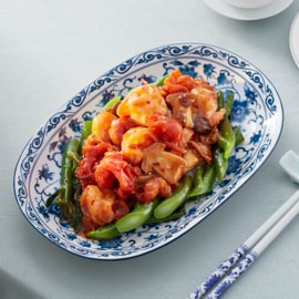 香辣海皇碧綠炒雙鮮