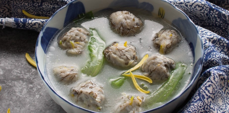 每週大廚上菜：菊花陳村浸魚丸