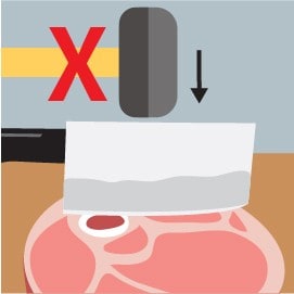 4. 不敲擊刀背 4. 不敲擊刀背