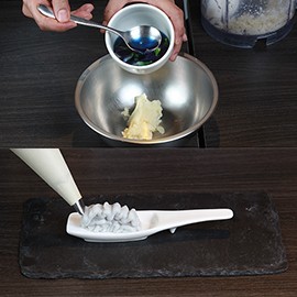 3. 蝶豆花+馬鈴薯蓉 3. 蝶豆花+馬鈴薯蓉