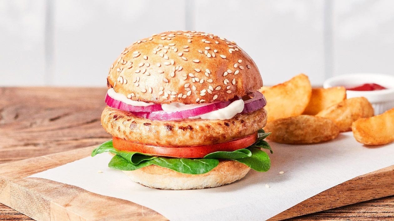 植系雞肉漢堡包 – 食譜詳情