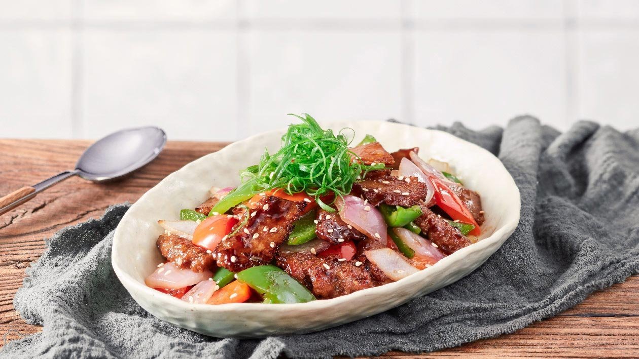 燒汁彩椒炒植系牛肉片 – 食譜詳情 燒汁彩椒炒植系牛肉片 – 食譜詳情