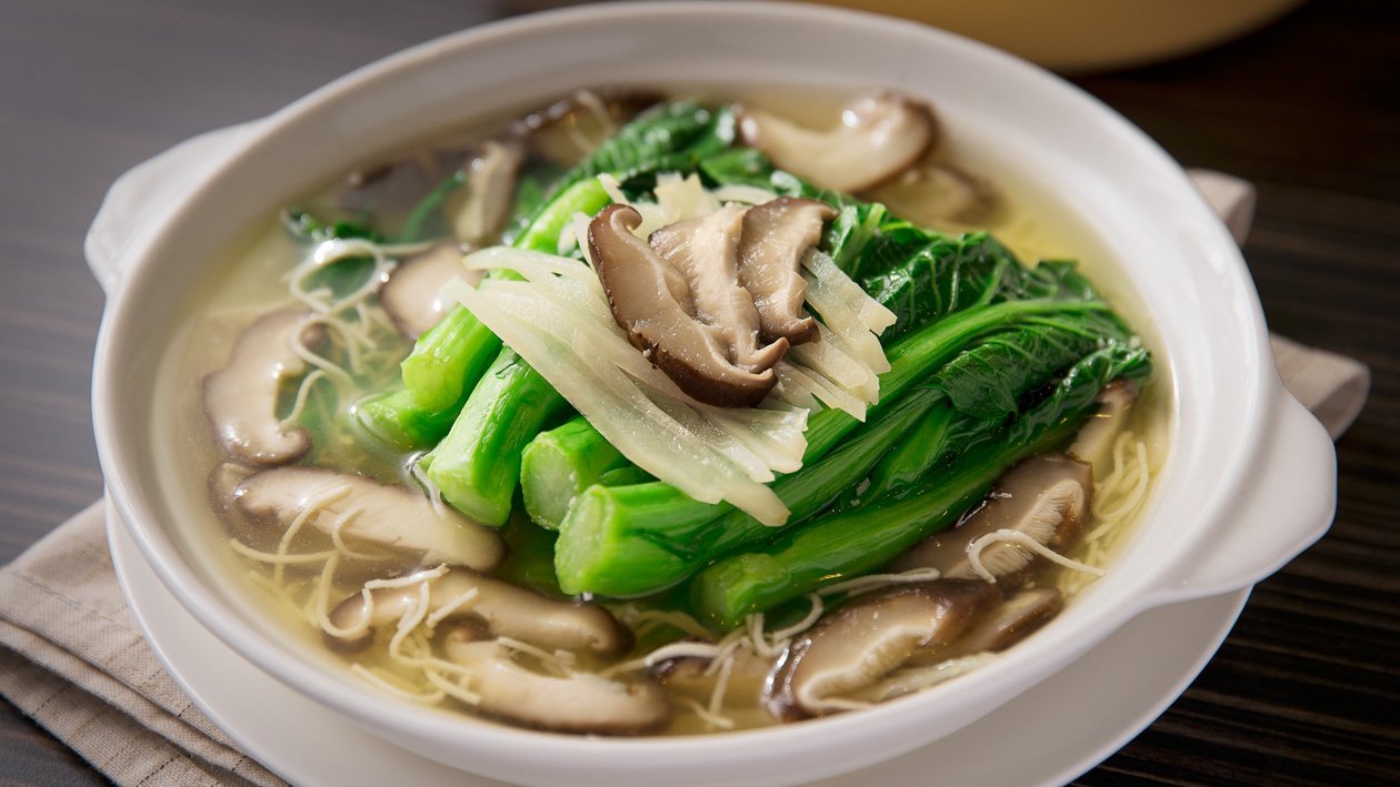 鮮雞湯浸時蔬 – 食譜詳情 鮮雞湯浸時蔬 – 食譜詳情